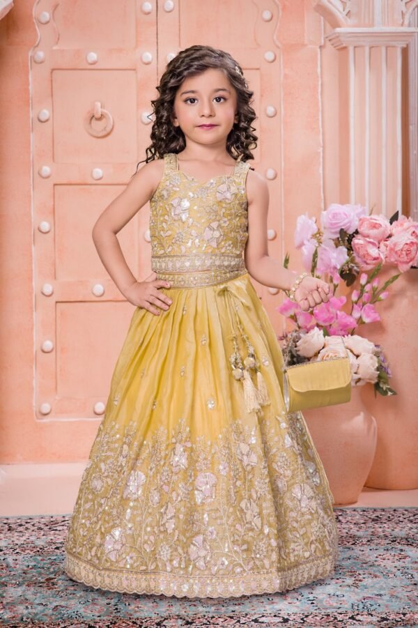 Girls Lemon Colour Choli