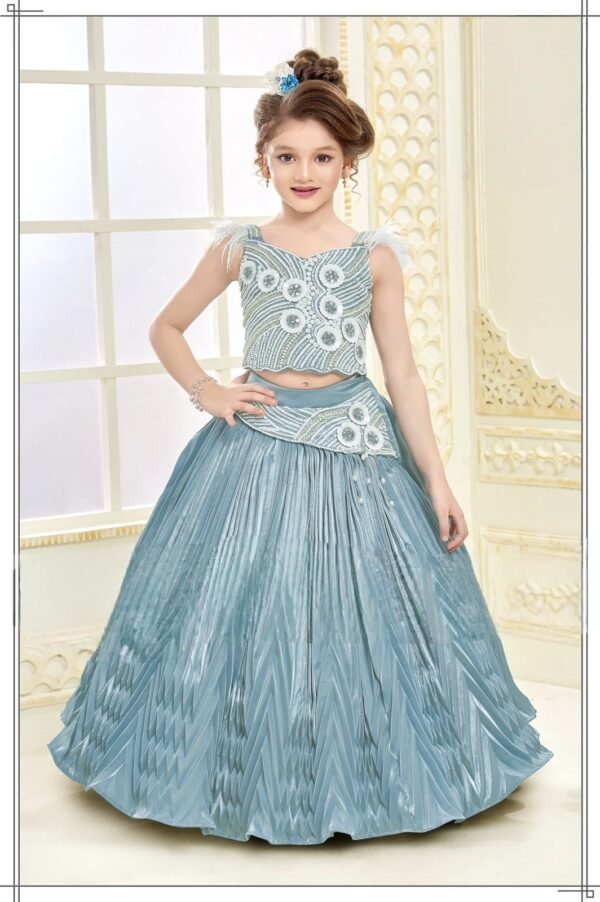 Girls Sky Colour Choli