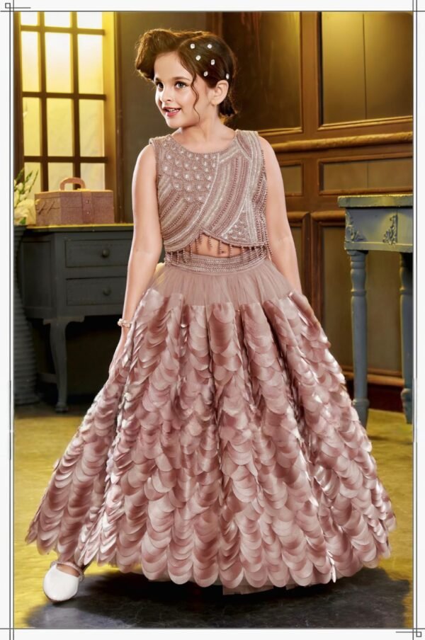 Girls Chiku Colour Choli