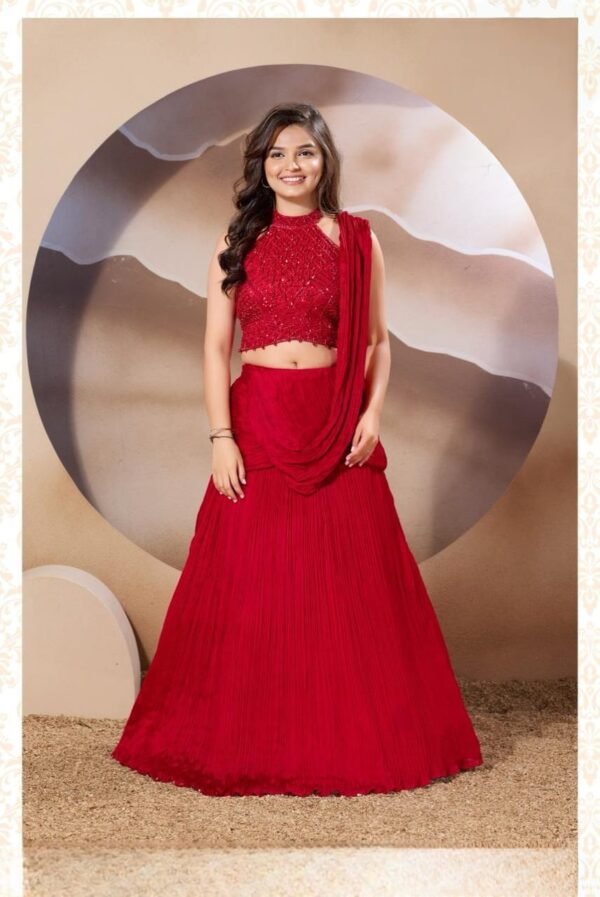 Girls Red Colour Choli