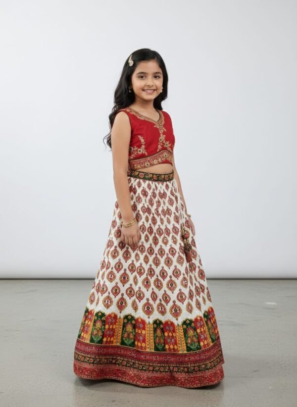 Girls Red Colour Choli